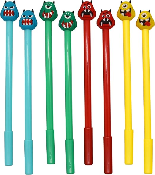 Lapiceros de Monstruos con Expresiones Divertidas | Papelería Única