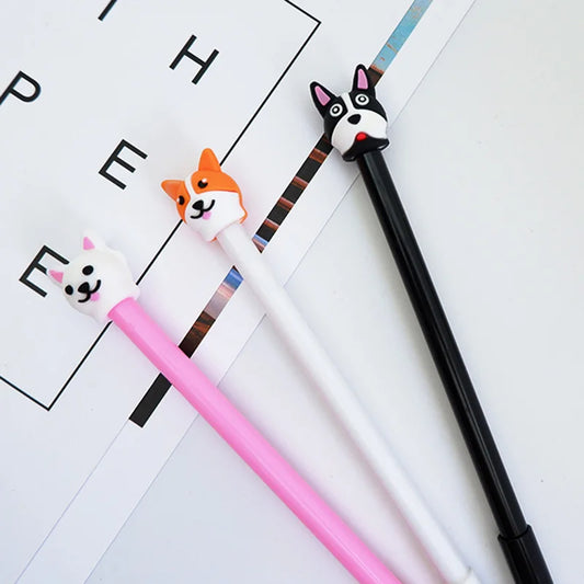 Lapiceros Kawaii de Perritos | Set de Tinta de Gel