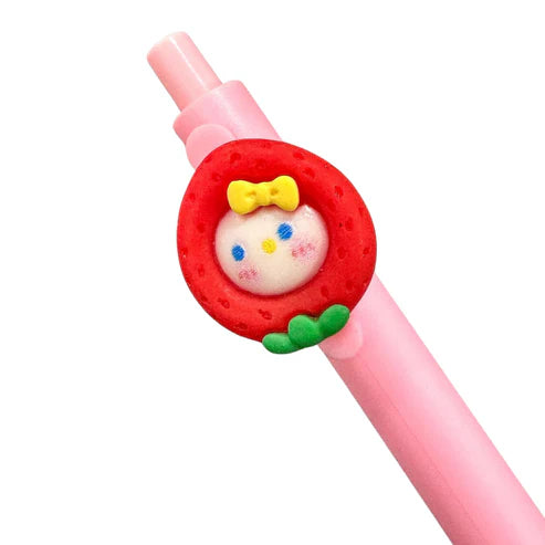 Esfero Retráctil con Aplique de Figuras – Animales y Frutas