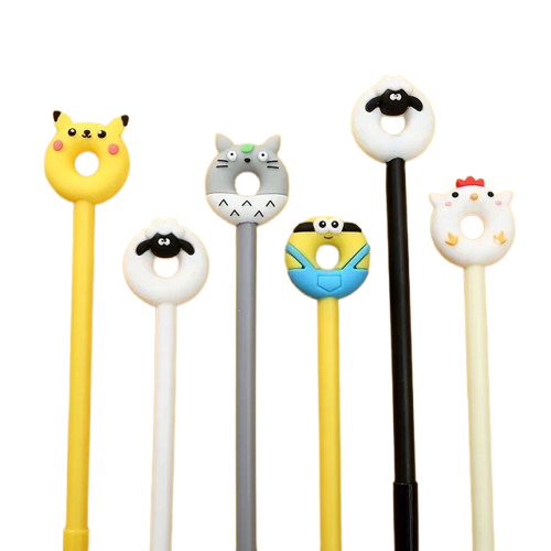 Lapiceros con Cabeza Dona de Personajes Famosos | Minion, Pikachu y Más