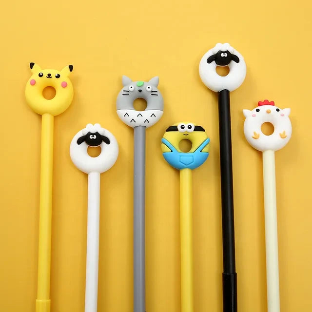 Lapiceros con Cabeza Dona de Personajes Famosos | Minion, Pikachu y Más