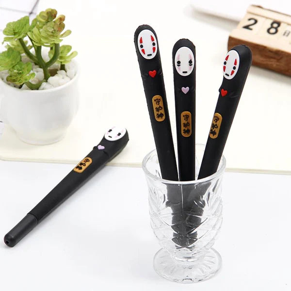 Esfero Encauchetado de Kaonashi | Tinta Gel Negra