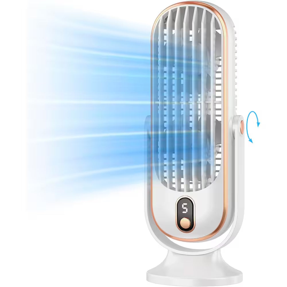 Ventilador Torre de Escritorio USB Recargable