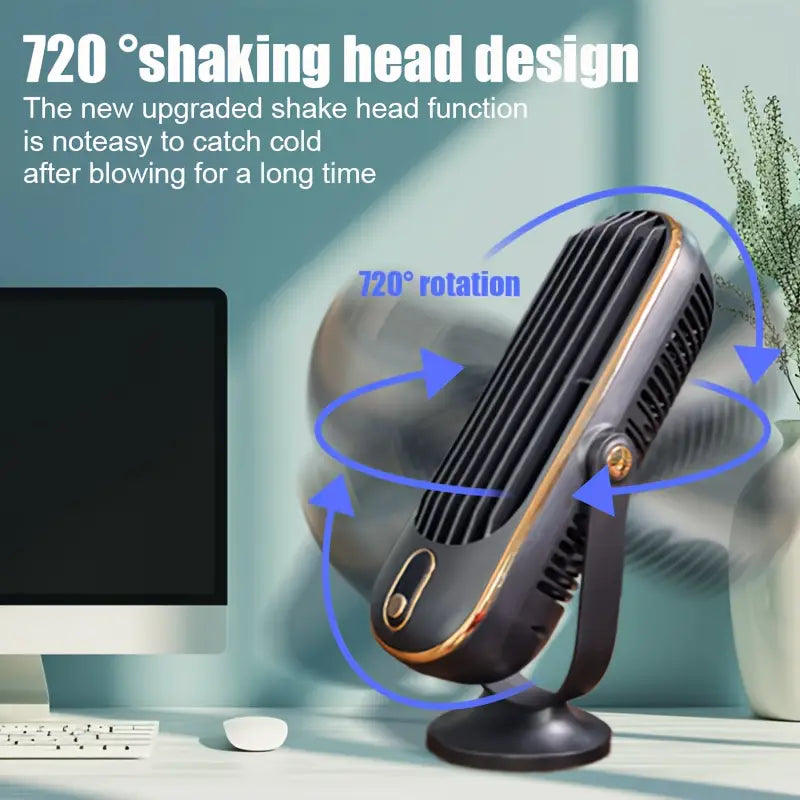 Ventilador Torre de Escritorio USB Recargable