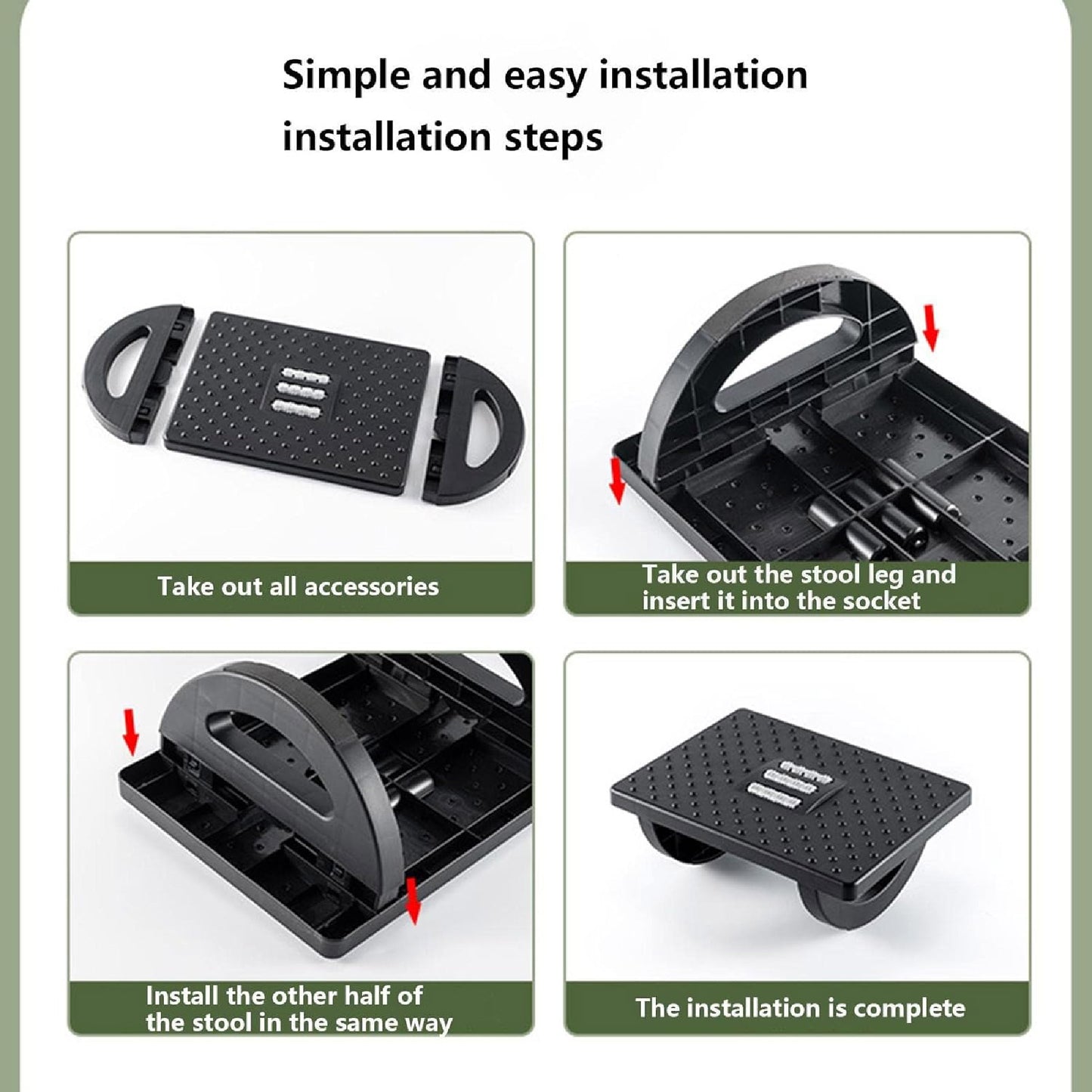 Reposapiés Ergonómico Antideslizante con Rodillo de Masaje