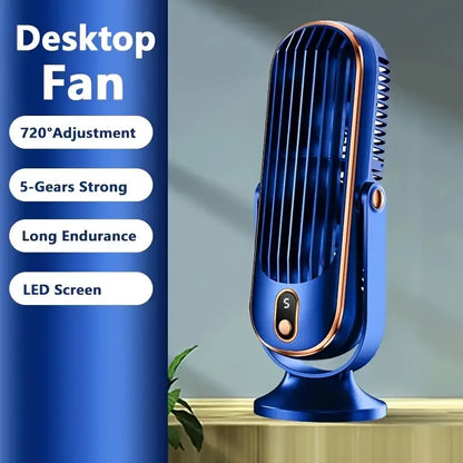Ventilador Torre de Escritorio USB Recargable