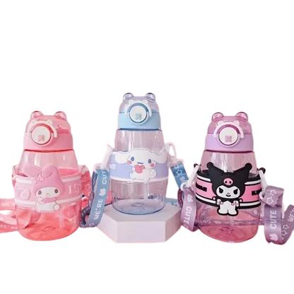 Botella infantil Sanrio 600 ml con correa – Kuromi