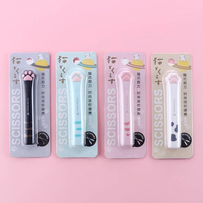 Tijeras Kawaii de Pata de Gato | Adorables y Portátiles