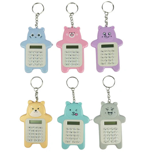 Mini Calculadora Llavero de Animalitos | Estilo Kawaii y Portátil