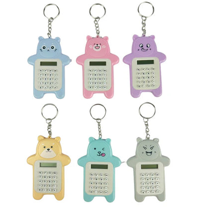 Mini Calculadora Llavero de Animalitos | Estilo Kawaii y Portátil