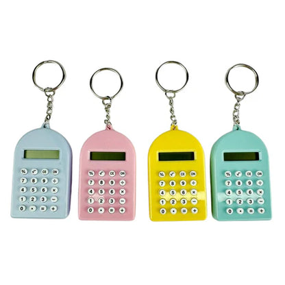 Mini Calculadora Llavero de Colores Pastel | Práctica y Portátil