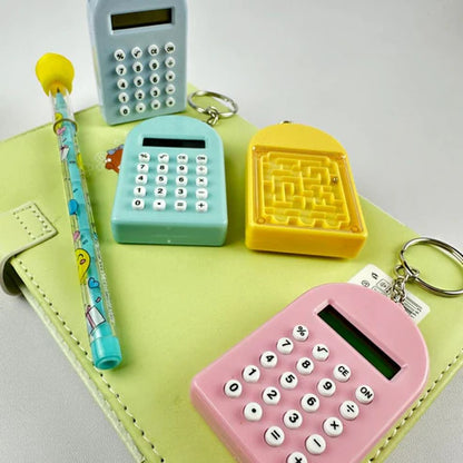 Mini Calculadora Llavero de Colores Pastel | Práctica y Portátil