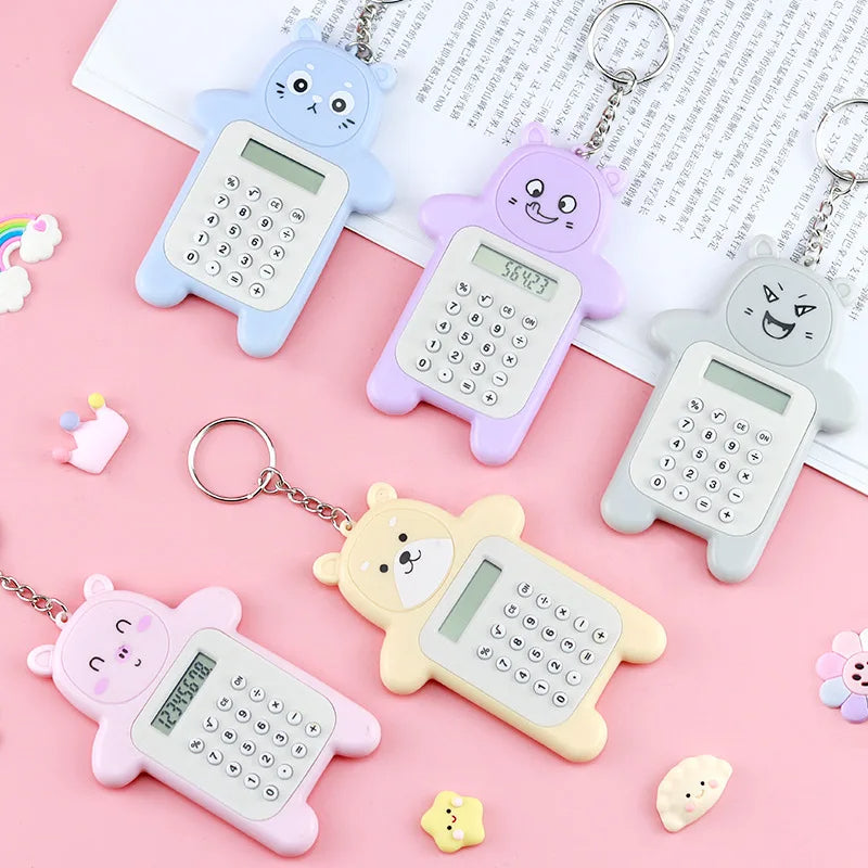 Mini Calculadora Llavero de Animalitos | Estilo Kawaii y Portátil