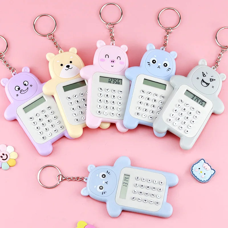 Mini Calculadora Llavero de Animalitos | Estilo Kawaii y Portátil
