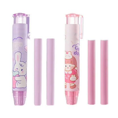Borrador Retráctil Tipo Lápiz | Diseños Kawaii y de Astronauta