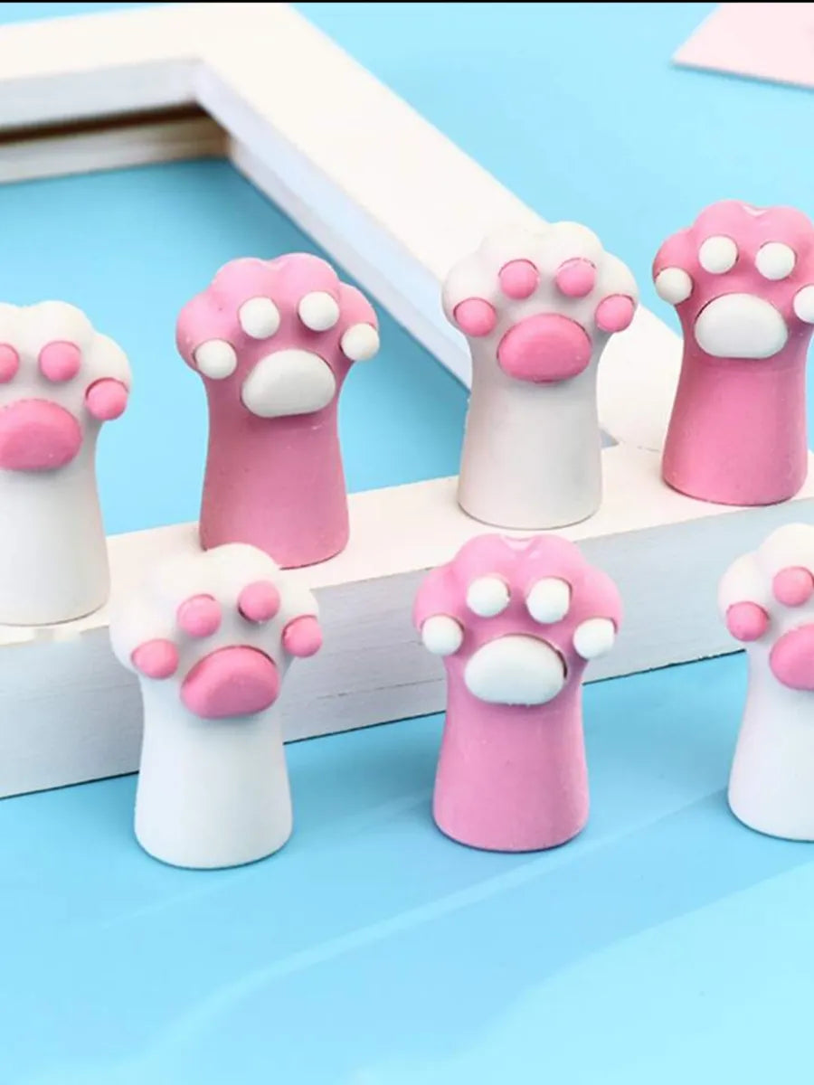 Borradores de Pata de Gato | Set de Gomas Kawaii