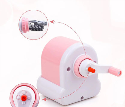 Sacapuntas de Manivela con Diseño de Arcoíris y Nube