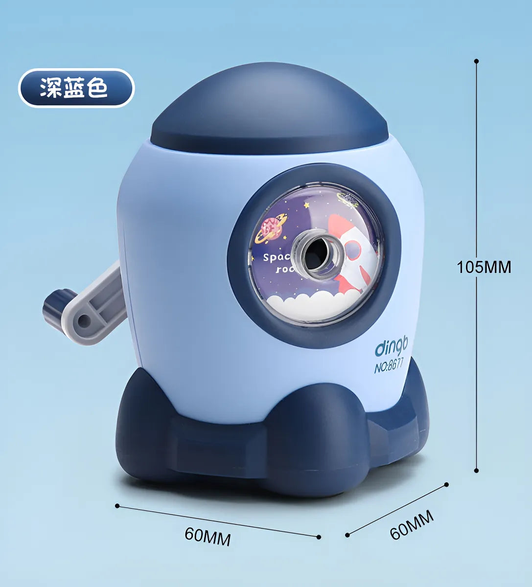 Sacapuntas de Manivela Cohete del Espacio