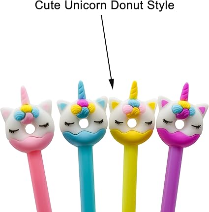 Lapiceros de Unicornio Kawaii 'Donut Style'
