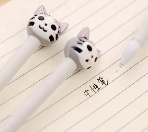 Lapiceros de Gatos Kawaii con Diferentes Expresiones | Tinta de Gel
