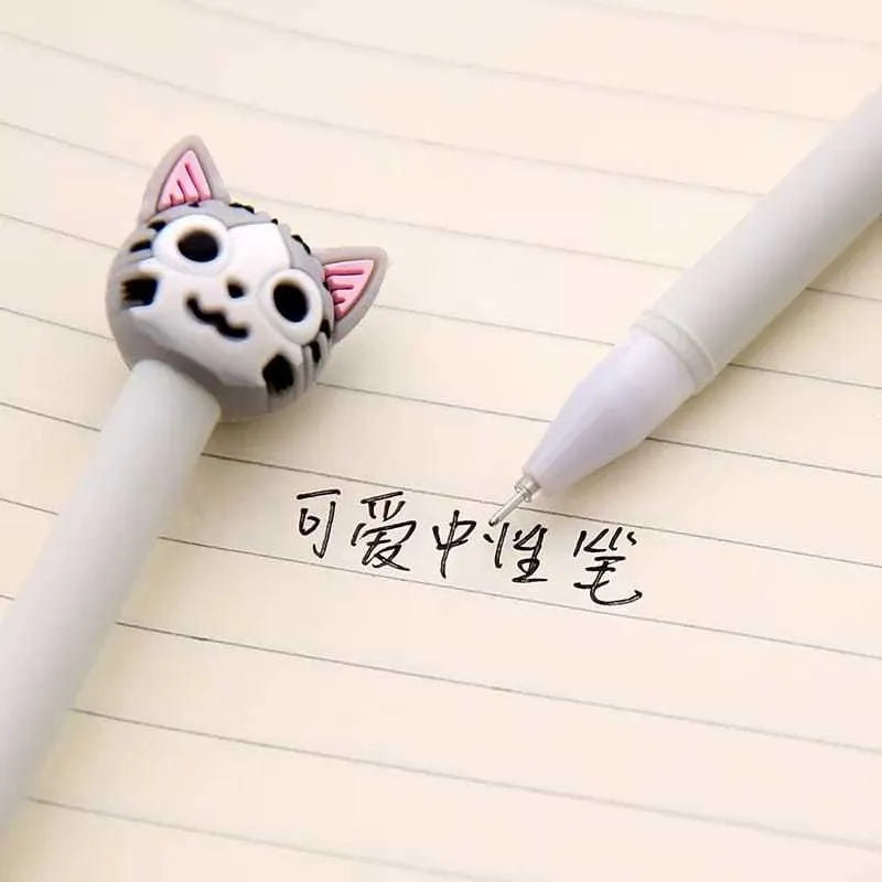 Lapiceros de Gatos Kawaii con Diferentes Expresiones | Tinta de Gel