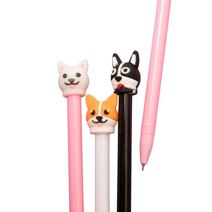 Lapiceros Kawaii de Perritos | Set de Tinta de Gel
