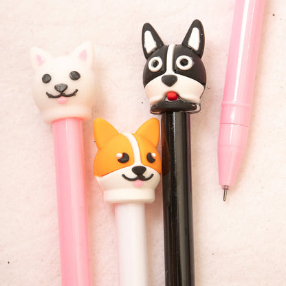 Lapiceros Kawaii de Perritos | Set de Tinta de Gel