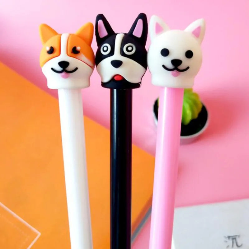 Lapiceros Kawaii de Perritos | Set de Tinta de Gel