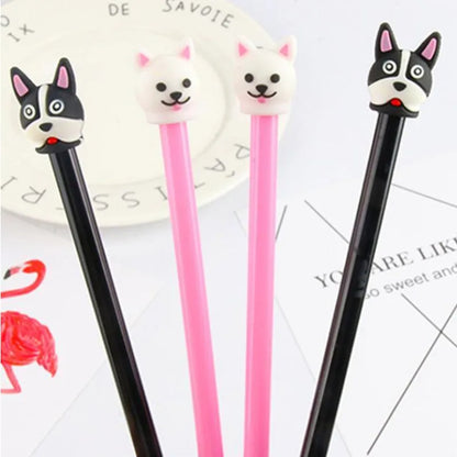 Lapiceros Kawaii de Perritos | Set de Tinta de Gel