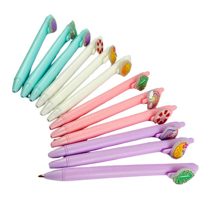 Lapiceros Retráctiles con Apliques de Verano | Paleta, Flotador y Más