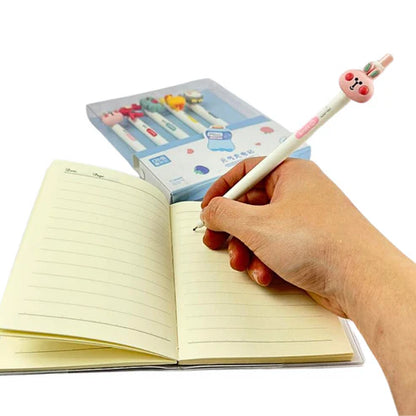 Esfero Retráctil con Apliques de Animales – Tinta Gel Suave en Display x6