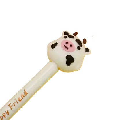 Lapiceros Retráctiles con Apliques de Animales – Zorros, Vacas y Jirafas