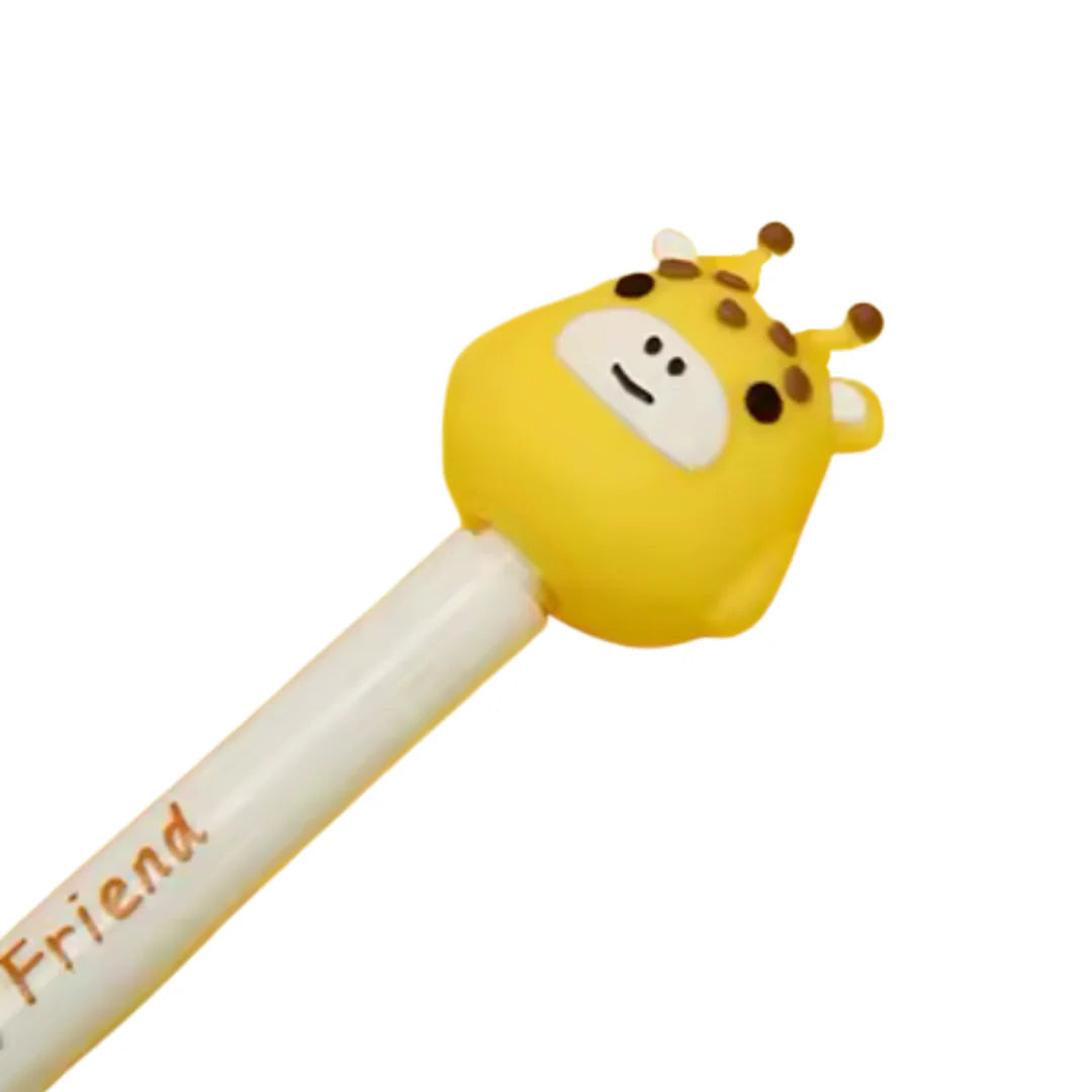 Lapiceros Retráctiles con Apliques de Animales – Zorros, Vacas y Jirafas