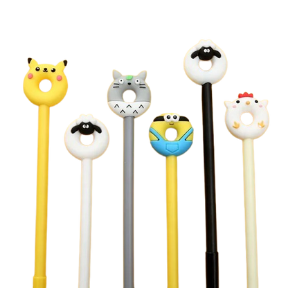 Lapiceros con Cabeza Dona de Personajes Famosos | Minion, Pikachu y Más