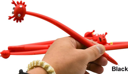 Lapicero Flexible de Cangrejo – Sonriente y con Billete en la Mano