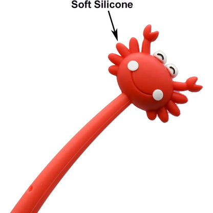 Lapicero Flexible de Cangrejo – Sonriente y con Billete en la Mano