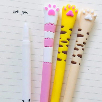Bolígrafo de Gel con Pata de Gato y Garra de Silicona – Diseño Kawaii