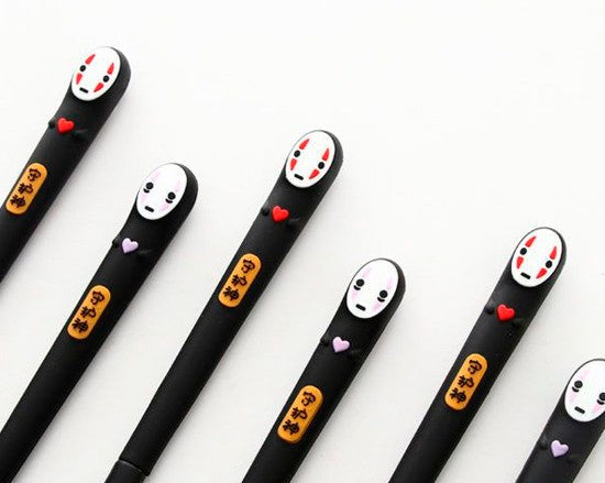 Esfero Encauchetado de Kaonashi | Tinta Gel Negra