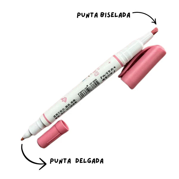 Resaltadores Doble Punta x6 en Estuche | Blessy