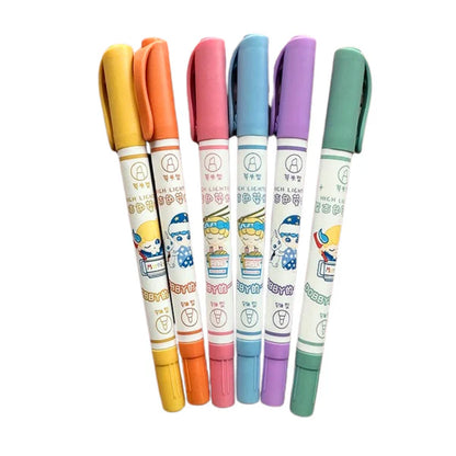 Resaltadores Doble Punta x6 en Estuche | Blessy