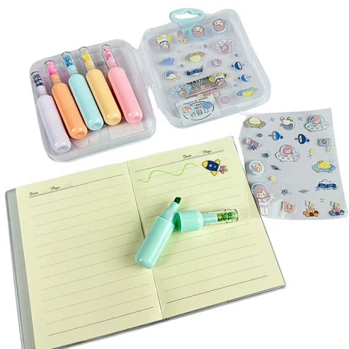 Resaltadores con Escarcha x6 en Display | Blessy