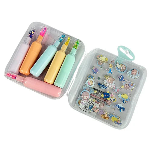 Resaltadores con Escarcha x6 en Display | Blessy