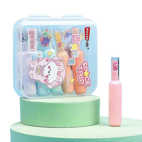 Resaltadores con Escarcha x6 en Display | Blessy