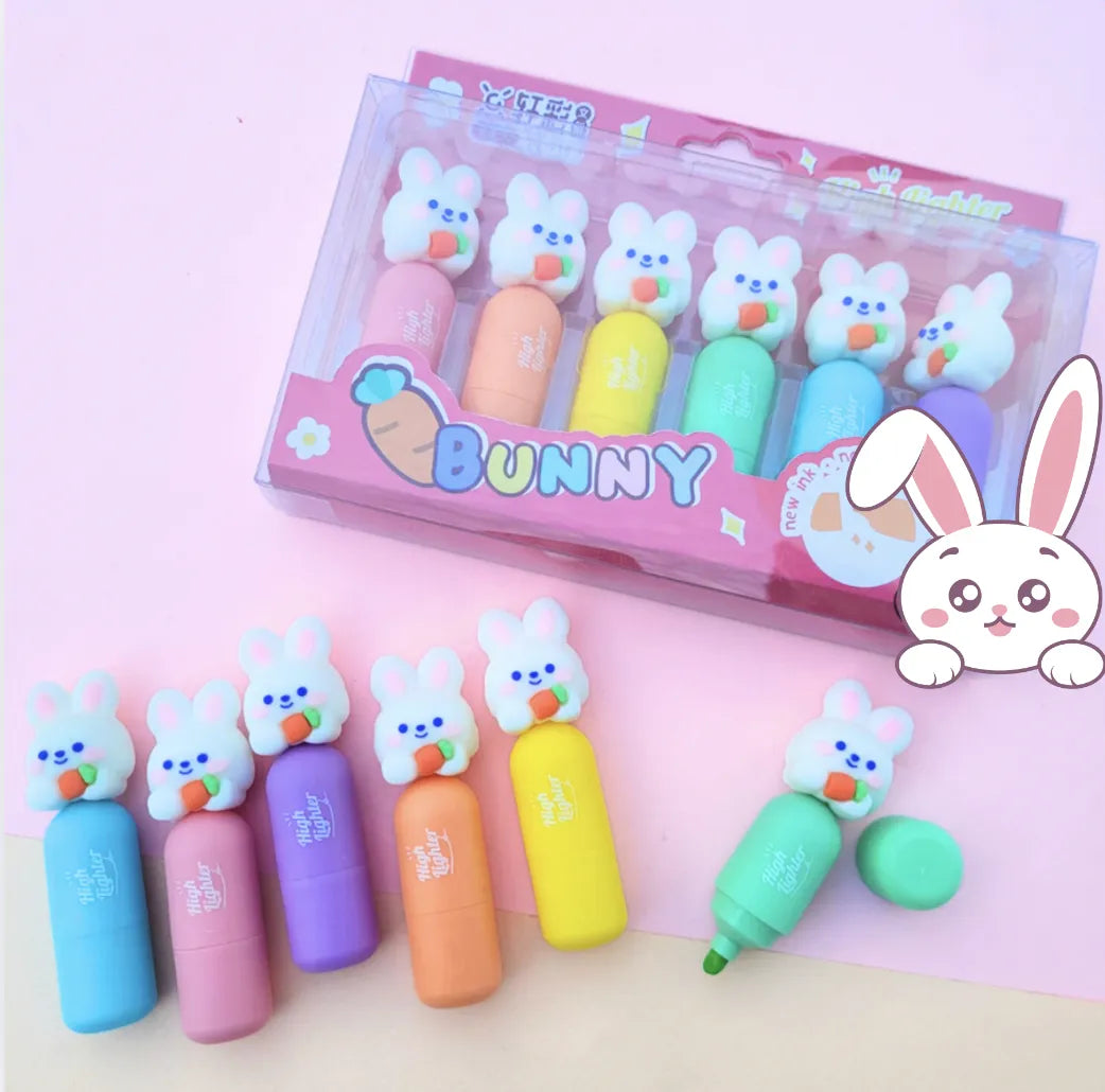 Resaltadores Doble Punta x6 de Conejo