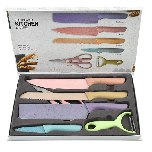 Set de Cuchillos de Cocina Multicolor