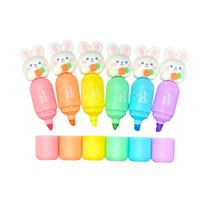 Resaltadores Doble Punta x6 de Conejo