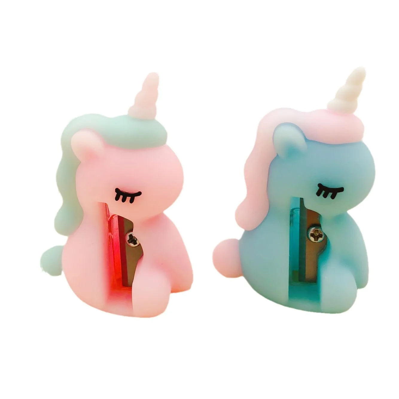 Sacapuntas de Unicornio y Dinosaurio