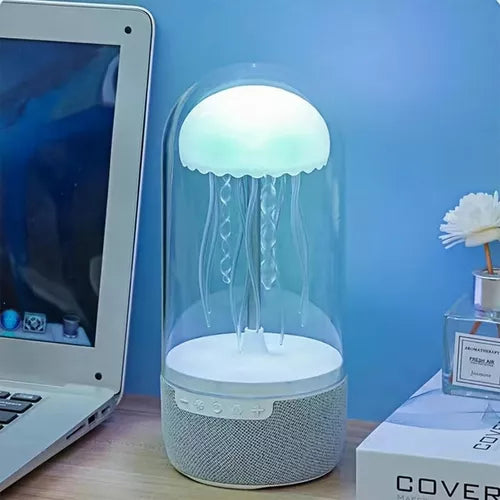 Lampara Parlante Medusa Bluetooth con Luces LED